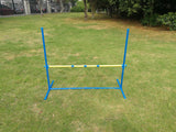 YES4PETS 4 x Portable Dog Puppy Training Practice Jump Bar  Poles Agility Post - Front View