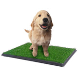 YES4PETS XL Indoor Dog Puppy Toilet Grass Training Mat Loo Pad Potty W 2 Grass - Side View
