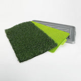 YES4PETS Indoor Dog Puppy Toilet Grass Potty Training Mat Loo Pad pad With 3 Grass - Front View