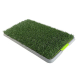 YES4PETS Indoor Dog Puppy Toilet Grass Potty Training Mat Loo Pad pad With 3 Grass - Rear View