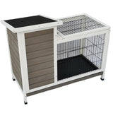 YES4PETS Rabbit Hutch Cat House Cage Guinea Pig Ferret Cage - Front View