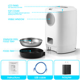 YES4PETS 4.5L Visible Automatic Digital Pet Dog Cat Feeder Food Bowl Dispenser - Side View