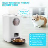 YES4PETS 4.5L Visible Automatic Digital Pet Dog Cat Feeder Food Bowl Dispenser - 45-Degree Angle