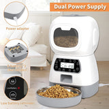 YES4PETS 3.5L Visible Automatic Digital Pet Dog Cat Feeder Food Bowl Dispenser - Top-Down View