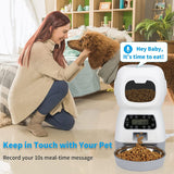 YES4PETS 3.5L Visible Automatic Digital Pet Dog Cat Feeder Food Bowl Dispenser - 45-Degree Angle