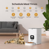 YES4PETS 6L Automatic Digital Pet Dog Cat Feeder Food Bowl Dispenser - Front View