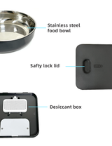 YES4PETS 5.6L Visible Automatic Digital Pet Dog Cat Feeder Food Bowl Dispenser - 45-Degree Angle