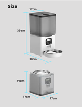 YES4PETS 5.6L Visible Automatic Digital Pet Dog Cat Feeder Food Bowl Dispenser - Rear View