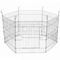 YES4PETS 24' 6 Panel Pet Playpen Fold Exercise Cage Fence Enclosure