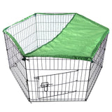 YES4PETS 6 Panel Dog Cat Exercise Playpen Puppy Enclosure Rabbit Fence With Cover - Top-Down View