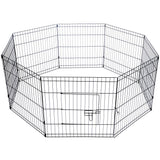 YES4PETS 24' Dog Rabbit Playpen Exercise Puppy Enclosure Fence With Cover - Front View