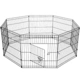 YES4PETS 24' Dog Rabbit Playpen Exercise Puppy Enclosure Fence With Cover - Side View