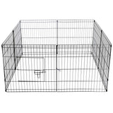 YES4PETS 24' Dog Rabbit Playpen Exercise Puppy Enclosure Fence With Cover - Top-Down View