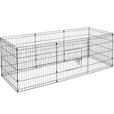 YES4PETS 24' Dog Rabbit Playpen Exercise Puppy Enclosure Fence With Cover - 45-Degree Angle