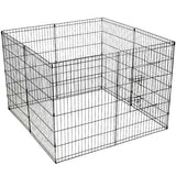 YES4PETS 36' Dog Rabbit Playpen Exercise Puppy Cat Enclosure Fence With Cover - 45-Degree Angle