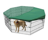 YES4PETS Fit 24' 30' 36' 42' Exercise Pen Enclosure Playpen Cover - Front View