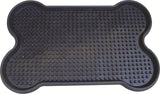 YES4PETS Dog Puppy Toilet Grass Potty Training Mat Loo Pad Bone Shape Indoor with 2 grass - Front View