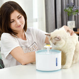 YES4PETS Automatic Electric Pet Water Fountain Dog Cat Water Feeder Bowl Dispenser - Side View