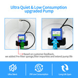YES4PETS Automatic Electric Pet Water Fountain Dog Cat Water Feeder Bowl Dispenser - Rear View
