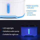 YES4PETS 2.5L Automatic Electric Pet Water Fountain Dog Cat Water Feeder Bowl Dispenser - Top-Down View