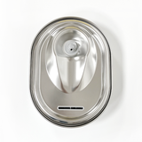 YES4PETS 2L Automatic Electric Pet Water Fountain Dog Cat Stainless Steel Feeder Bowl Dispenser - Close-Up Angle