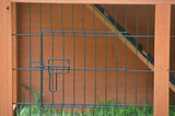 YES4PETS Double Storey Rabbit Hutch Guinea Pig Cage , Ferret cage W Pull Out Tray - Close-Up Angle