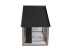 YES4PETS Grey Chicken Coop Rabbit Hutch Ferret Cage Hen Chook House - 45-Degree Angle