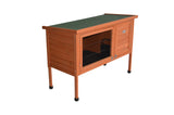 YES4PETS Large Single Wooden Pet Rabbit Hutch Guinea Pig Ferret Cage - 45-Degree Angle