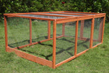 YES4PETS Large Chicken Coop Run Guinea Pig Cage Villa Extension Rabbit Hutch House Pen - Side View