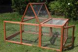 YES4PETS Large Chicken Coop Run Guinea Pig Cage Villa Extension Rabbit Hutch House Pen - 45-Degree Angle