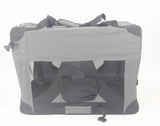 YES4PETS XXL Portable Foldable Pet Dog Cat Puppy Soft Crate-Grey - Side View