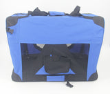 YES4PETS XXXL Portable Foldable Pet Dog Cat Puppy Soft Crate-Blue - Front View