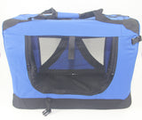 YES4PETS XXXL Portable Foldable Pet Dog Cat Puppy Soft Crate-Blue - Side View