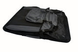 YES4PETS Large Fordable Soft Dog Cat Puppy Crate Bag With Curtain-Grey - Top-Down View