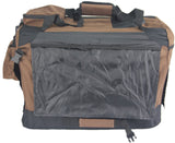 YES4PETS XXL Foldable Soft Dog Cat Puppy Carrier Crate With Curtain-Brown - Top-Down View