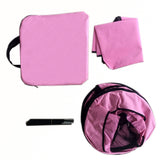 YES4PETS Large Round Portable Soft Playpen Dog Cat Rabbit Puppy Playpen-Pink - Side View