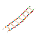 YES4PETS 4 X Assorted Wood Large Hanging Swing Bird Parrot Parakeet Cockatiel Budgie Toys - Front View
