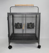 YES4PETS Small Bird Transport Budgie Cage Parrot Aviary Carrier With Wheel - 45-Degree Angle
