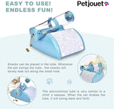 YES4PETS Cat Play Box Kit Pet Toy Kitten Toys Interactive Ball Peek Hunting Toy-Blue - 45-Degree Angle