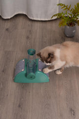 Cat Play Box Kit Pet Toy Kitten Toys Interactive Ball Peek Hunting Toy-Green - 45-Degree Angle