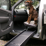YES4PETS Portable Foldable Pet Dog Puppy Car Van Climb Assist NonSlip Dog Ramp - Front View