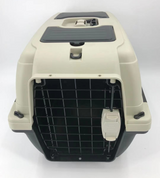 YES4PETS Medium Portable Dog Cat House Pet Carrier Travel Bag Cage+Safety Lock & Food Box - Front View