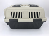 YES4PETS Medium Portable Dog Cat House Pet Carrier Travel Bag Cage+Safety Lock & Food Box - Side View