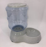 YES4PETS 3.8 L Gravity Pet Dog Cat Guinea Pig Food Feeder Bowl Dispenser