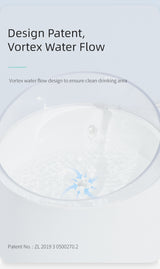Electric Pet Dog Cat Water Fountain Automatic Self-Clean Water Fountain 1.5L - Low Angle
