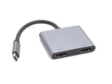 Oxhorn 4K USB-C Dual HDMI Adapter with Charging Port