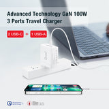 Oxhorn 100W GaN Fast Charger with Type C Port - 45-Degree Angle