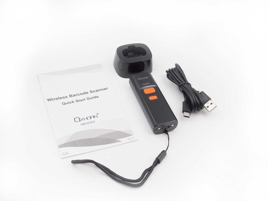 OXHORN UB-D203 Mini Wireless 2D Barcode Scanner