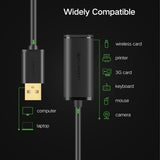 UGREEN 10M USB 2.0 Active Extension Cable with Built-in Chipset - Top-Down View