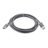 UGREEN USB3.0 A male to A male cable 2M Black (10371) - Front View